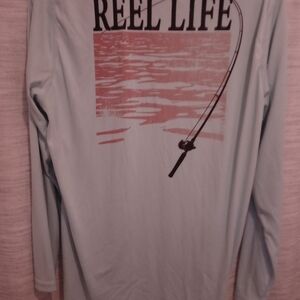 Reel Life Men's Long Sleeve Shirt - Light Teal Sportswear